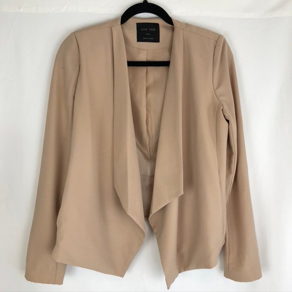 Love Tree No Closure Draped Jacket with Pockets - Picture 7 of 7